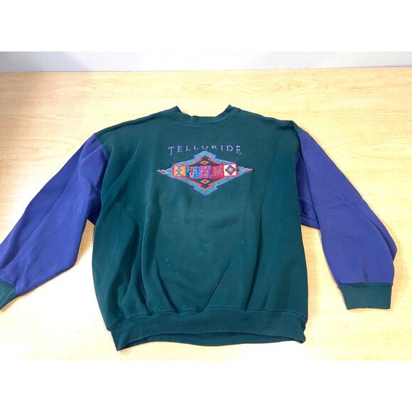 Vintage Telluride Sweatshirt 90s Womans Size XL - Picture 1 of 4